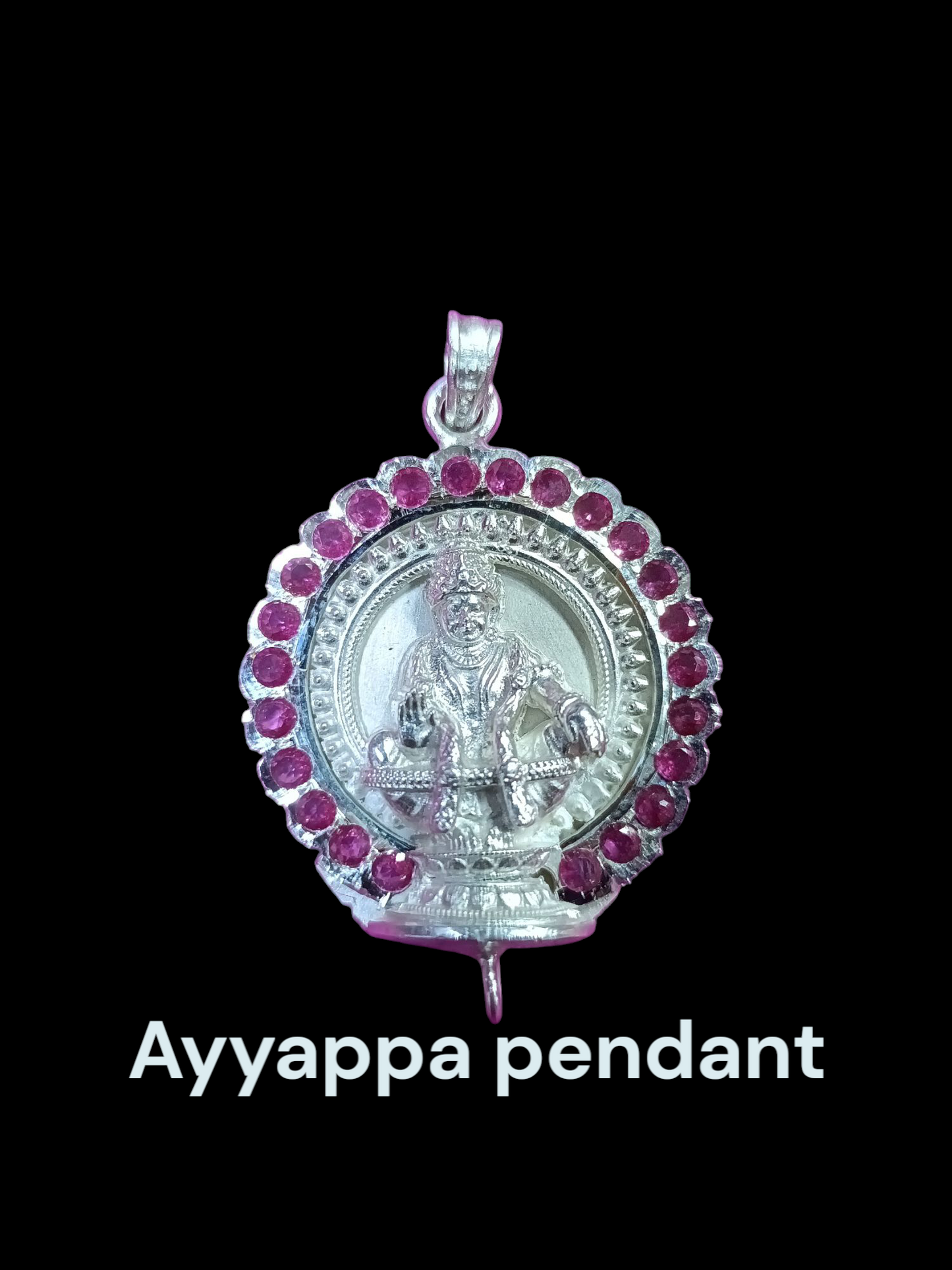Silver Ayyappa pendant 16 gram