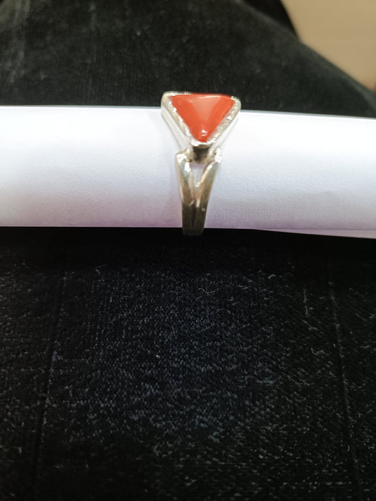 Coral ring size 19