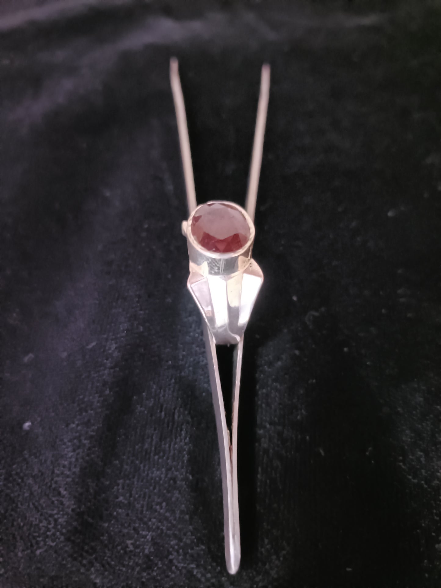 Silver gomeda ring