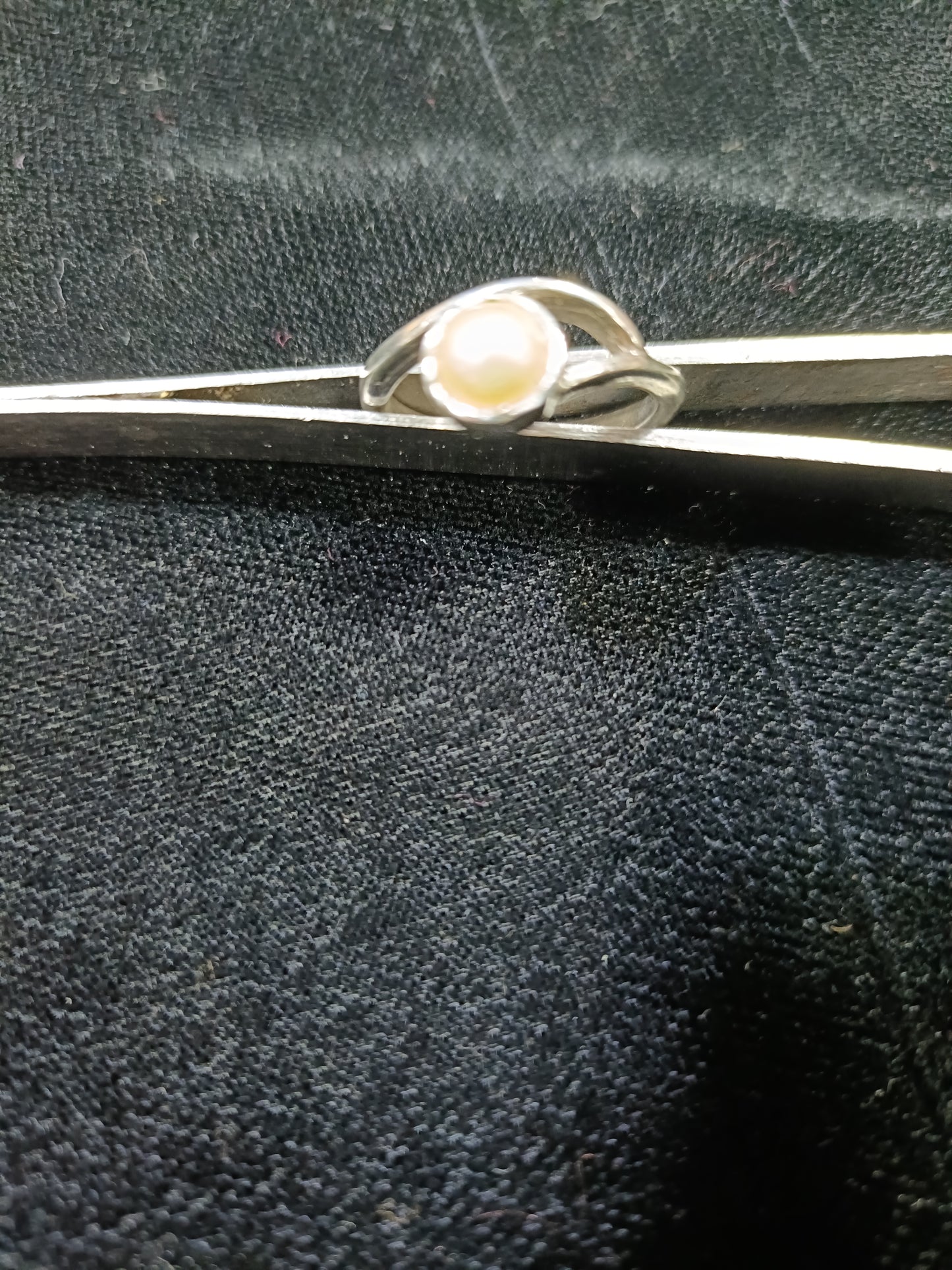 Silver Pearl ring
