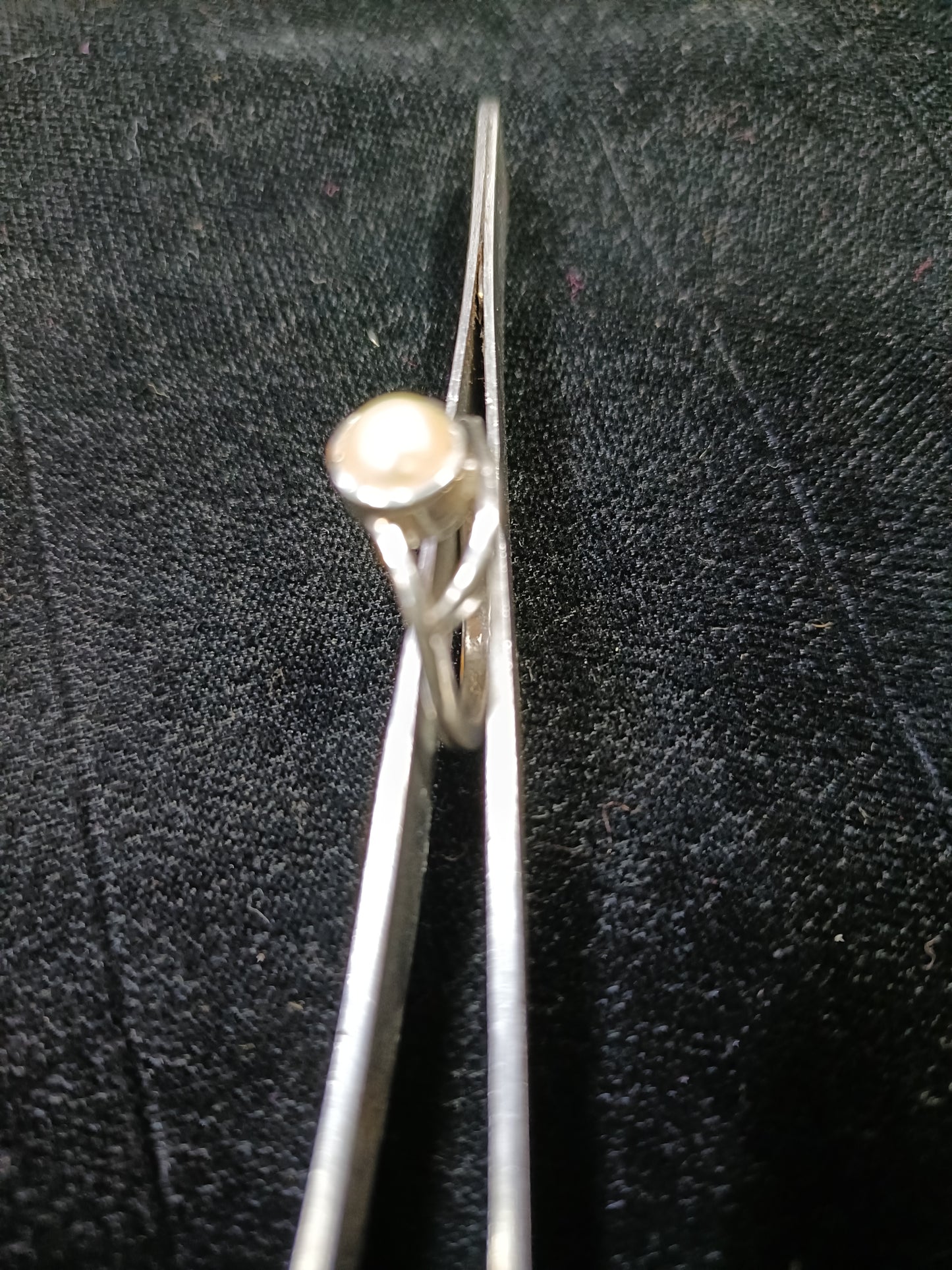 Silver Pearl ring